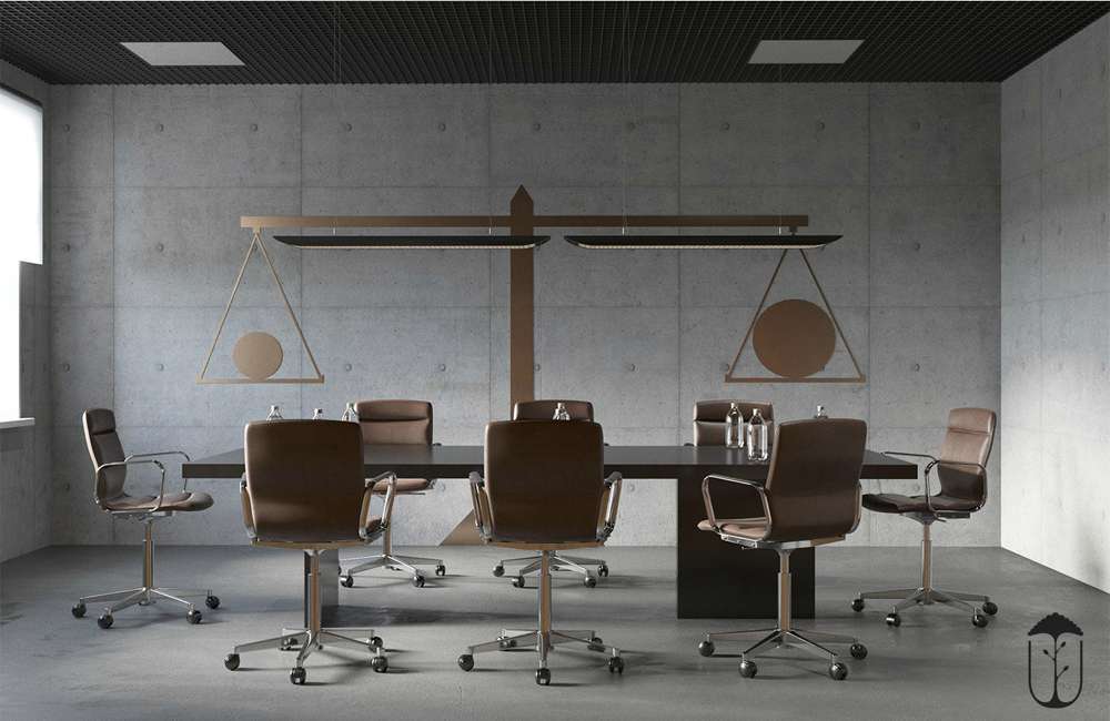 惠濟區(qū)貿易公司辦公室裝修設計效果圖