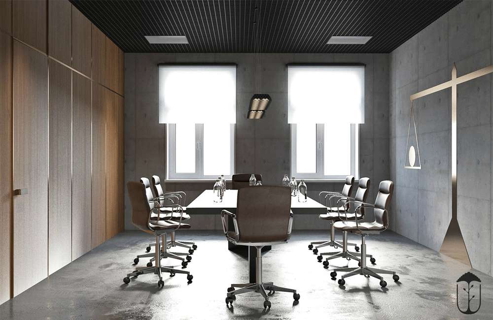 惠濟區(qū)貿易公司辦公室裝修設計效果圖