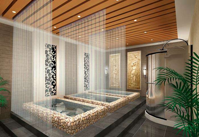 時尚養(yǎng)生館裝修設(shè)計效果圖