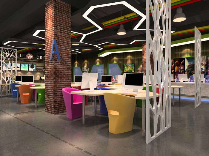 網(wǎng)咖裝修設(shè)計案例效果圖