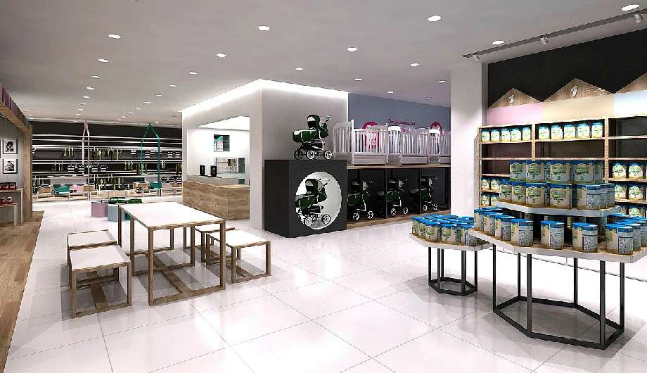 洛陽母嬰用品店裝修設(shè)計(jì)效果圖