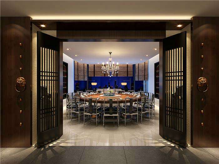 肥牛火鍋店裝修設(shè)計(jì)效果圖