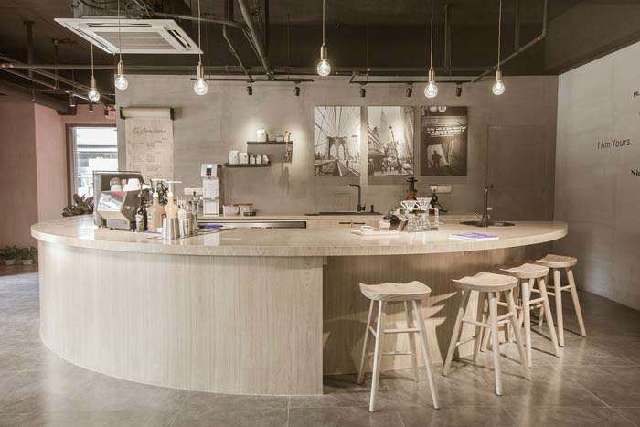 舒適簡潔的咖啡店裝修設(shè)計(jì)效果圖