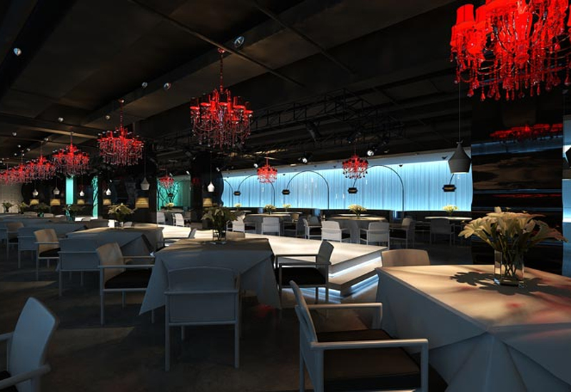 現(xiàn)代中式風格中餐廳裝修設計效果圖