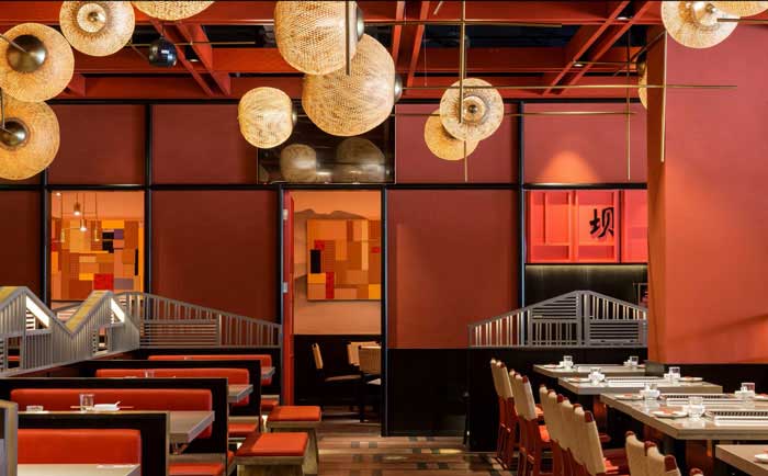 550m2鄭州火鍋店設(shè)計效果圖