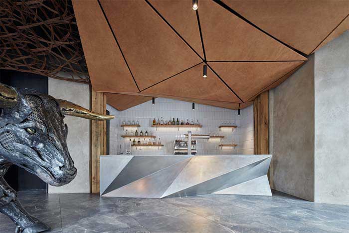 320m2鄭州金水區(qū)西餐廳設計效果圖