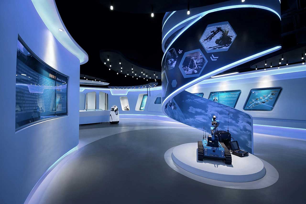 760平米鄭州企業(yè)智慧科技展廳設(shè)計(jì)效果圖