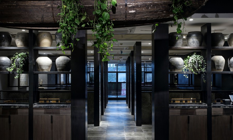 420平米中式酸菜魚(yú)餐館裝修設(shè)計(jì)效果圖