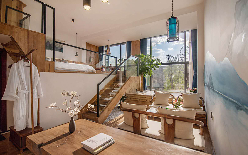 600平米洛陽(yáng)山莊民宿客棧裝修設(shè)計(jì)效果圖