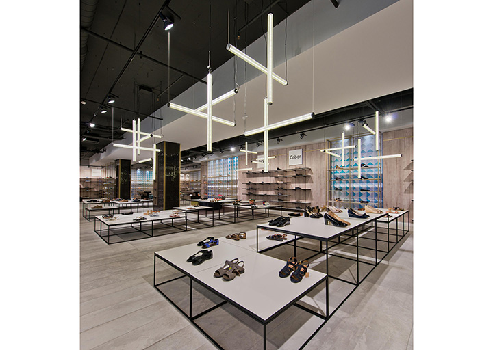 210平米工業(yè)風(fēng)格鞋店裝修設(shè)計效果圖