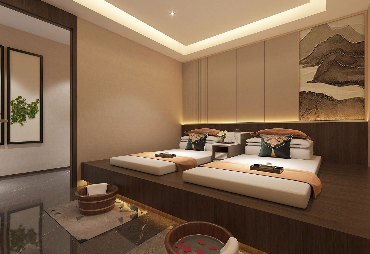 391平米鄭州足浴店設(shè)計裝修效果圖