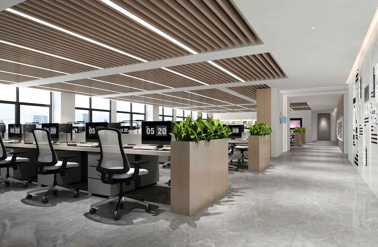 435平米鄭州辦公室裝修設(shè)計(jì)效果圖