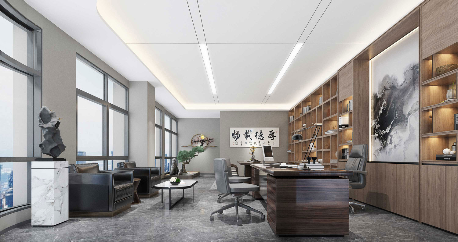 435平米鄭州辦公室裝修設(shè)計(jì)效果圖
