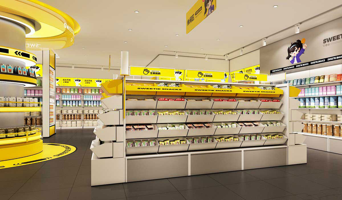 80平米鄭州零食便利店設計效果圖