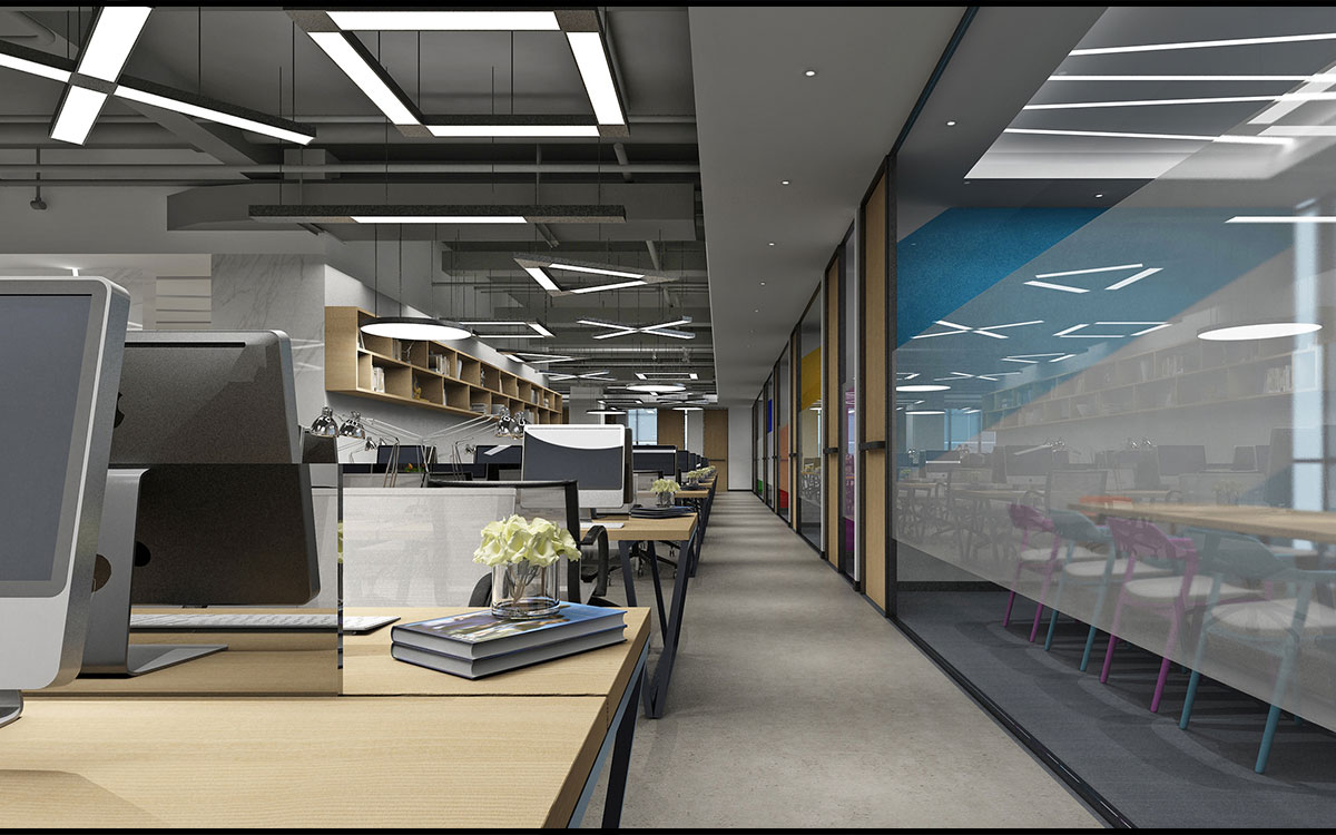 420平米傳媒公司辦公室設計效果圖