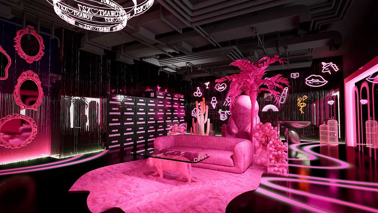 85平米鄭州直播間設計效果圖