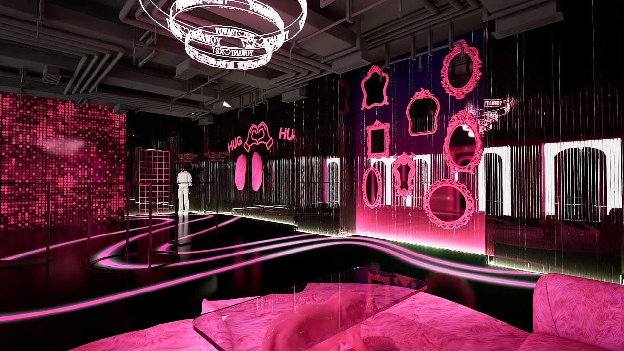 85平米鄭州直播間設計效果圖