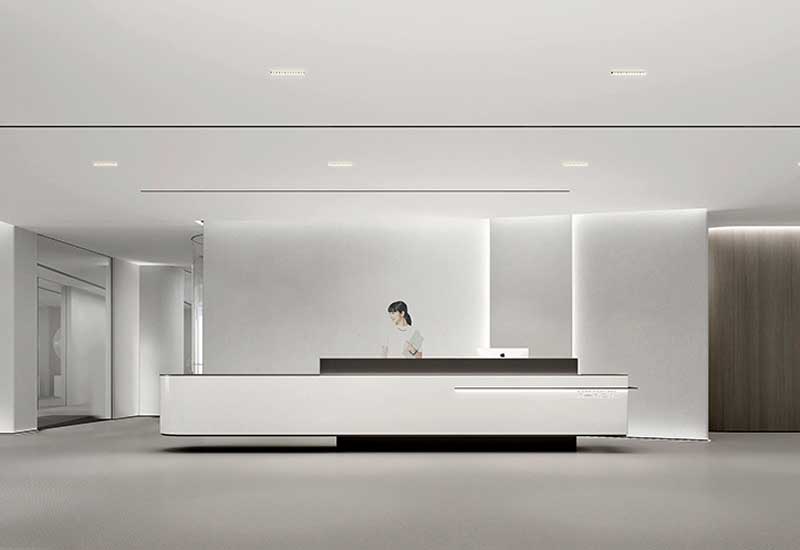 鄭州企業總部辦公室設計費:高端形象及品牌VI融合施工報價