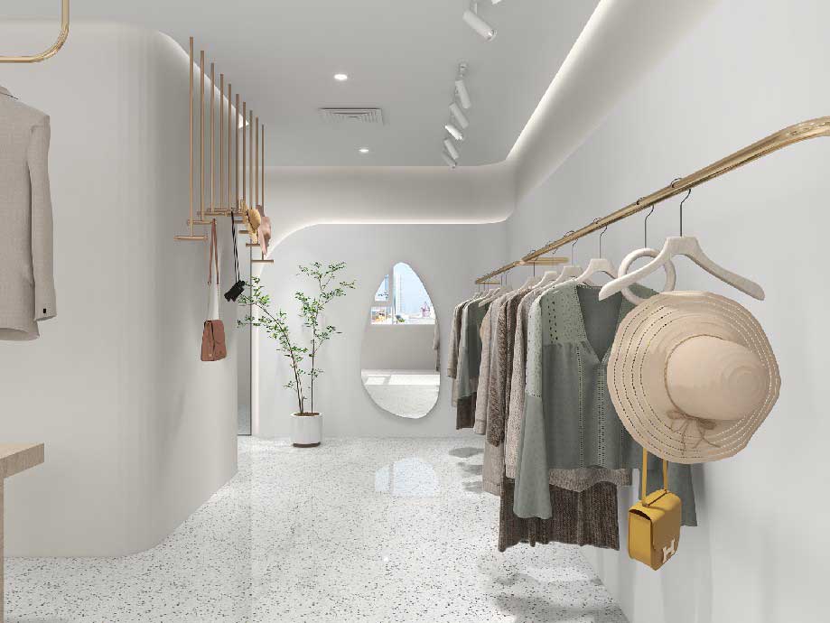 115㎡現(xiàn)代簡約服裝店設(shè)計裝修