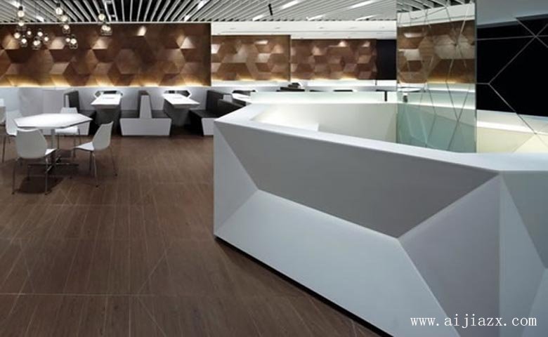 純凈簡約的茶餐廳前臺(tái)裝修效果圖